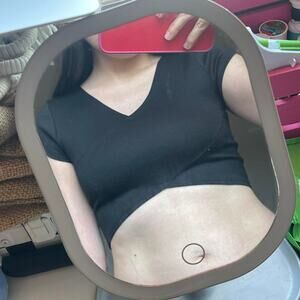 Sparkle & fade crop top